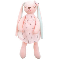 Plīša truša talismans rozā 35cm