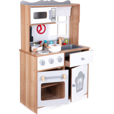 Ecotoys Wooden play kitchen for kids with additional accessories, ECOTOYS