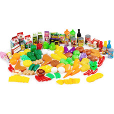Multistore Plastic vegetables fruits kitchen equipment 120 pieces