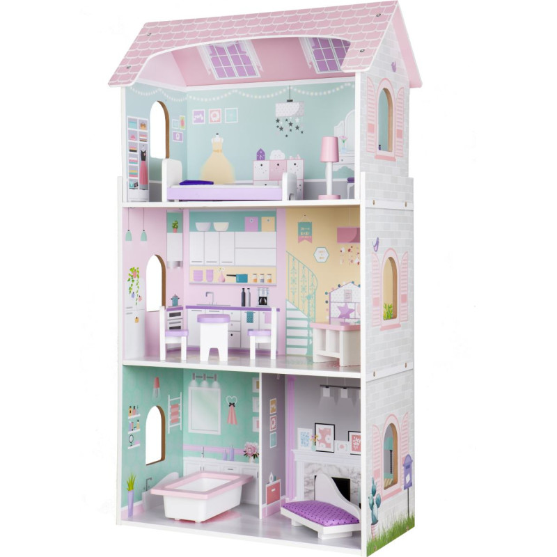 Ecotoys Wooden dollhouse Jagodowa Residence Ecotoys