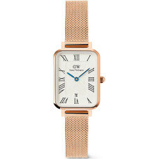 Quadro 20x26 Roman Numerals Date Melrose White Rose Gold DW00100860