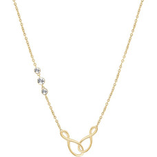 Stylish Gold Plated Infinity Ribbon Necklace BBN10