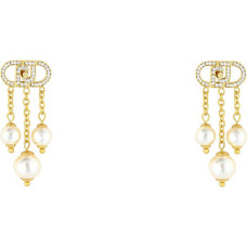 Earrings with synthetic pearl LJ2916