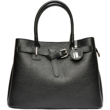 Women's leather handbag AL117 Nero