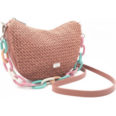 Women's leather handbag Banana Bag 82330 Nude