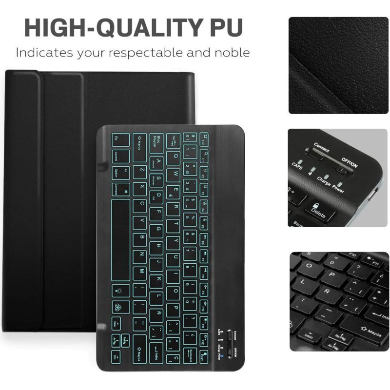 Feelkaeu Bezvadu Bluetooth 3.0 QWERTY spāņu valodā