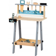Ecotoys Wooden workshop table with tools 32 elements Ecotoys