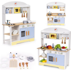 Ecotoys Kids Kitchen Oven Washing Machine Microwave 12 Accessories ECOTOYS