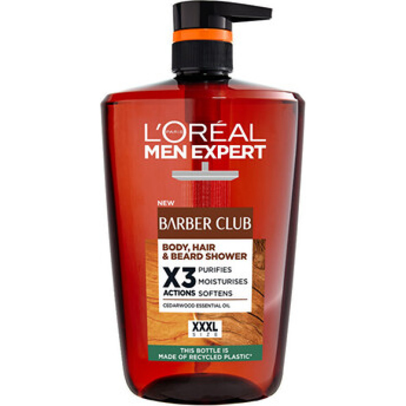 L&acute;or&eacute;al Men Expert Barber Club Body, Hair & Beard Shower - Sprchov&yacute; gel na tělo, vlasy a vousy