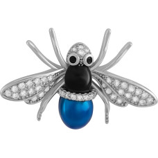 Playful brooch with firefly crystals KS-223