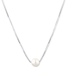 Akoya Japanese Sea Pearl Silver Necklace JL0800