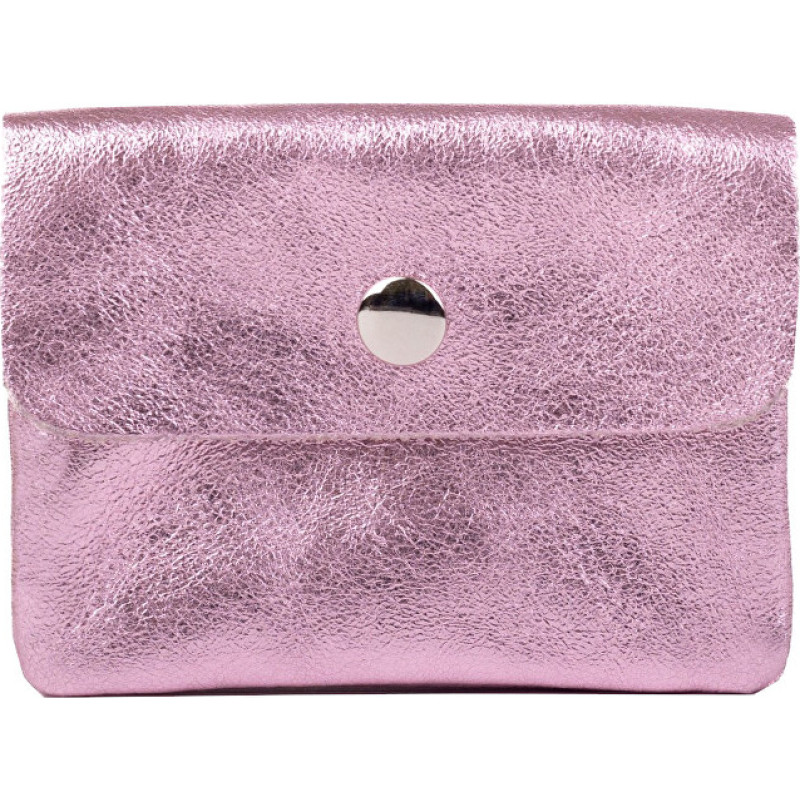 Kožená mini peněženka NETA pink