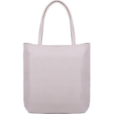 Women's leather Hobo handbag Adele Light Grey