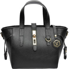 Women's leather handbag LV 127 Nero