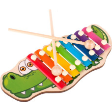 Krāsainas koka šķīvītes krokodilam bērniem