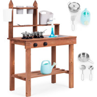 Ecotoys Children's outdoor mud kitchen made of fir wood ECOTOYS