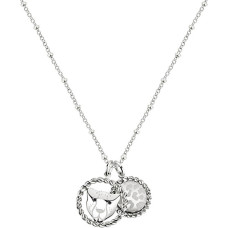 Steel necklace with cheetah pendant Madagascar SATF03