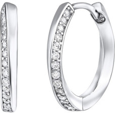 Charming round earrings with zircons Eleanor QRE148