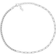Glittering silver bracelet with zircons BRC68W