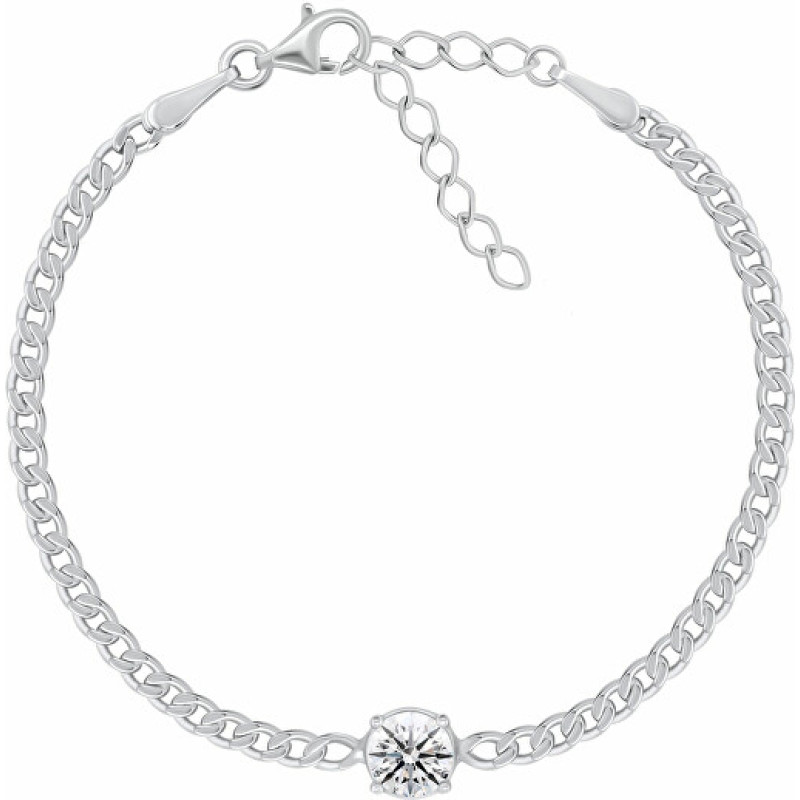 Women´s silver bracelet with cubic zirconia BRC184W