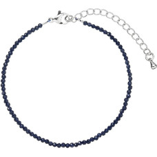 Beaded bracelet with blue sandstone stones 43055.3 blue sandstone