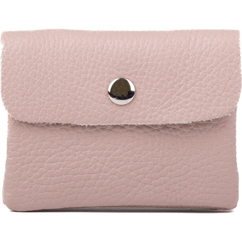 Kožená mini peněženka NETA powder pink
