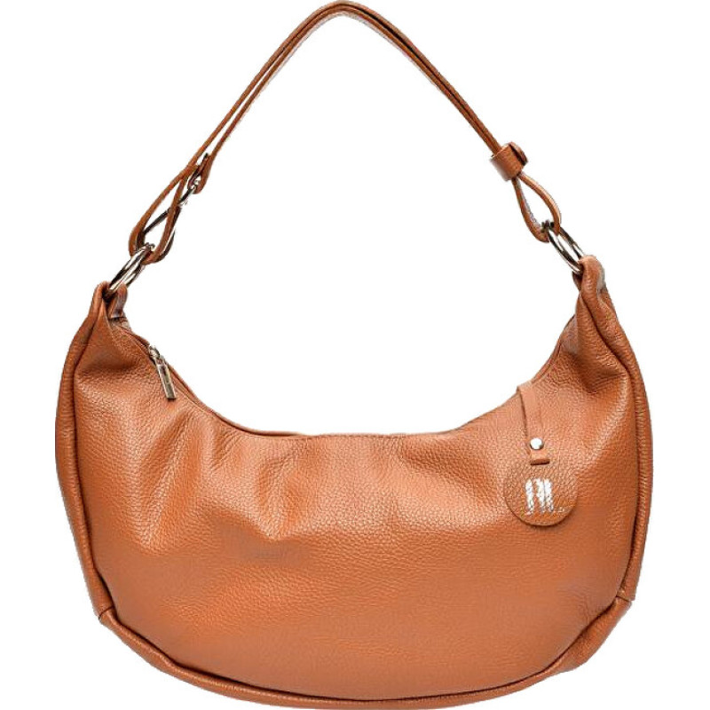 Women's leather handbag AL 116 Cognac