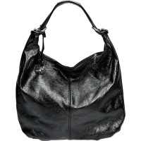 Women's leather Hobo handbag CF8159 Nero