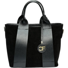 Women's leather handbag CF8156 Nero