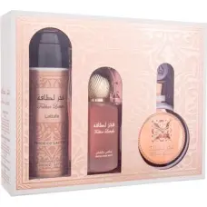 Lattafa Perfumes Fakhar Rose D&aacute;rkov&aacute; sada EDP 100 ml, deospray 200 ml a vlasov&aacute; mlha 50 ml