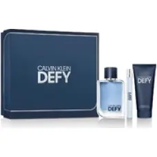 Calvin Klein Defy Gift set EDT 100 ml, miniature EDT 10 ml and shower gel for body and hair 100 ml