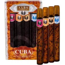 Cuba Classic Gift Set Cuba Gold EDT 35 ml, Cuba Orange EDT 35 ml, Cuba Red EDT 35 ml, Cuba Blue EDT 35 ml
