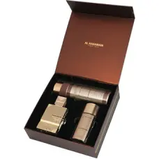 Al Haramain Amber Oud Gold Edition Extreme D&aacute;rkov&aacute; sada Extrait de Parfum 75 ml, Extrait de Parfum 30 ml a deospray 200 ml