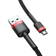 Baseus kabelis Cafule USB - microUSB 2,0 m 1,5A melns-sarkans