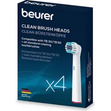 Beurer N&aacute;hradn&iacute; kart&aacute;čkov&eacute; hlavice ( 4 ks ) Clean