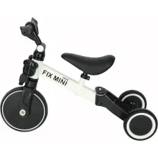 Trike Fix Mini distanču trīsritenis 3in1 ar pedāļiem balts