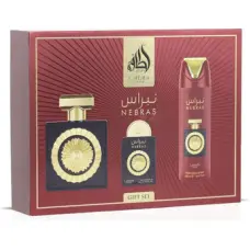 Lattafa Perfumes Nebras D&aacute;rkov&aacute; sada EDP 100 ml, deospray 200 ml a EDP 20 ml