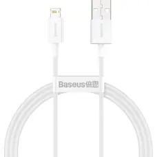 Datu kabelis - BASEUS - 1m - Saderīgs ar iPhone - Ātrā uzlāde 2.4A - USB-A uz Lightning