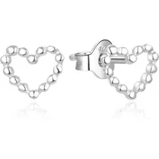 Beneto Romantiski sudraba auskari Hearts AGUP2338L