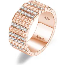 Bronzas gredzens ar cirkoniem Rosato Cubica RZCU58
