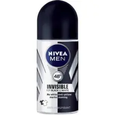 Dezodorants Nivea Invisible For Black & White Power Roll-On, 50 ml