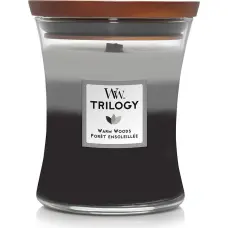 Bougie jarre - WOODWICK - Trilogy - Saules mežs - Mèche Pluswick - 60h de combustion