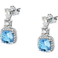 Elegant silver earrings with zircons Tesori SAIW110