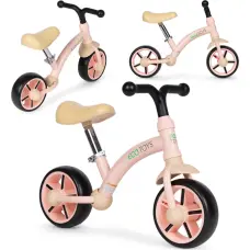 Ecotoys Balance bike for children, EVA wheels, adjustable seat, pink, ECOTOYS