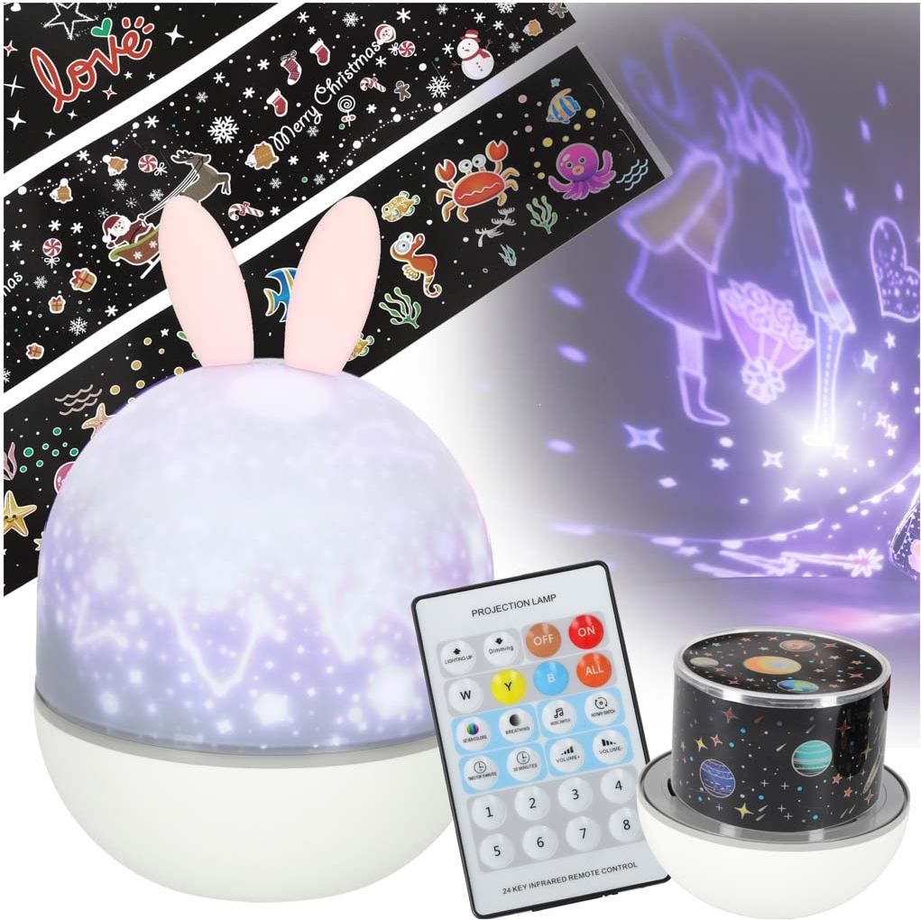 LED zvaigžņu projektora nakts gaisma USB