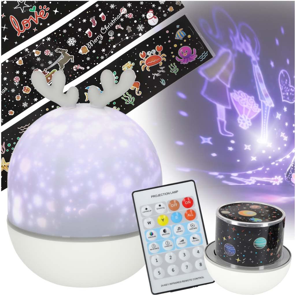 LED zvaigžņu projektora nakts gaisma USB