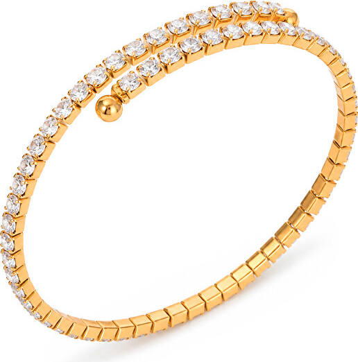 Shiny adjustable bracelet made of gold