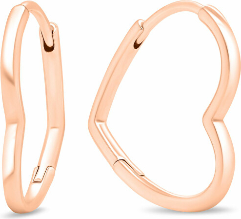 Romantic gold plated earrings in the