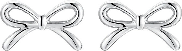 Delicate steel earrings Bows OK1408