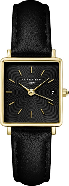 Boxy XS Black Black Leather Gold